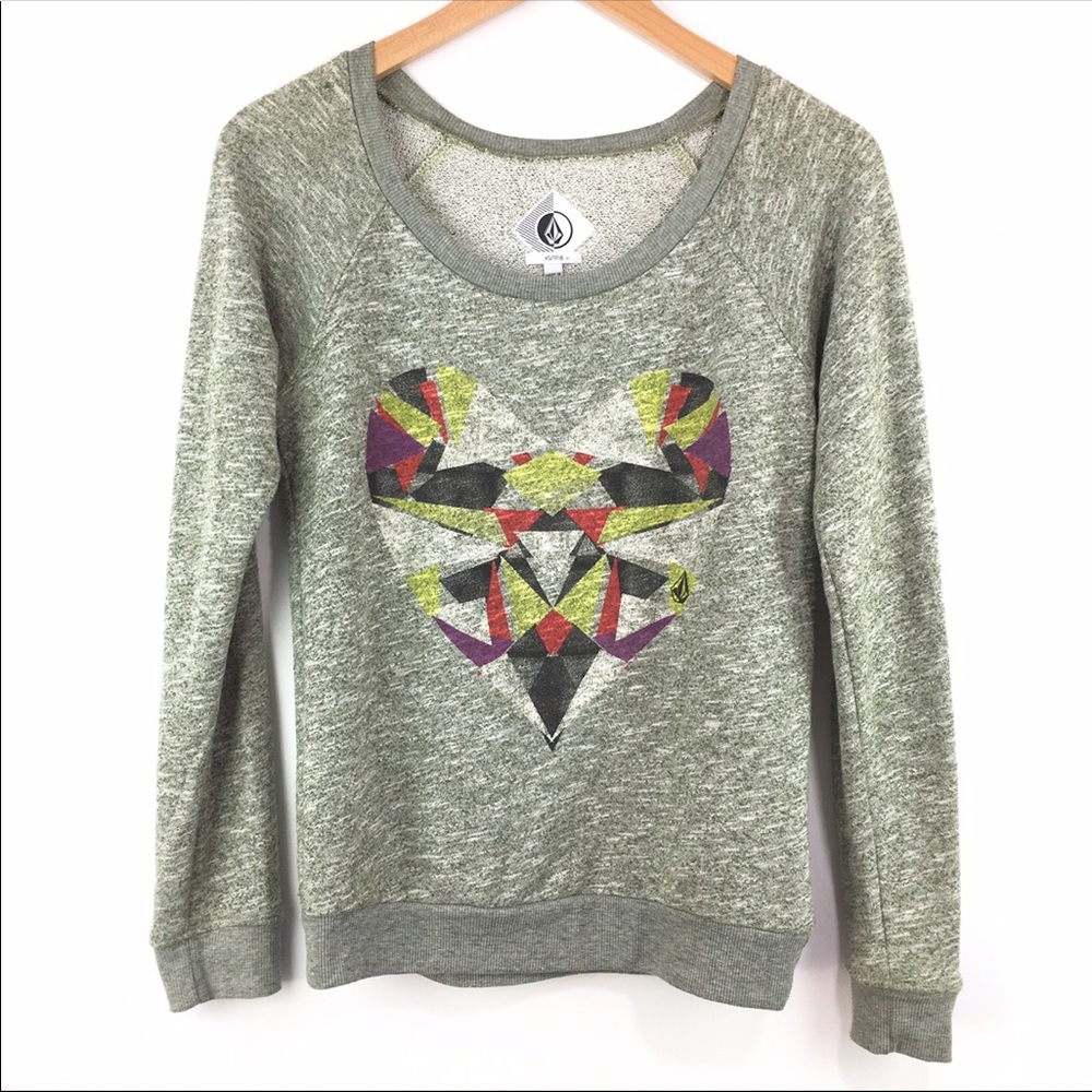 Volcom Heartstone Crewneck Sweatshirt Sz XS